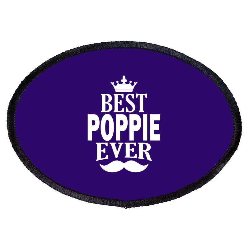 Best Poppie Ever Oval Patch | Artistshot