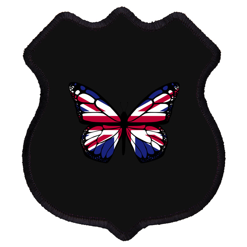 United Kingdom Flag Butterfly Shield Patch | Artistshot