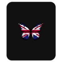 United Kingdom Flag Butterfly Mousepad | Artistshot