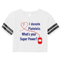 I Donate Platelets Scorecard Crop Tee | Artistshot