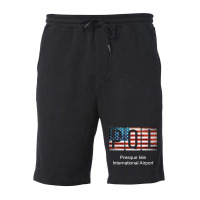 Pqi Presque Isle International Airport Fleece Short | Artistshot