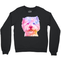 West Highland Terrier Cute West Highland Terrier Dog Lover Portrait Wa Crewneck Sweatshirt | Artistshot