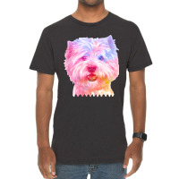 West Highland Terrier Cute West Highland Terrier Dog Lover Portrait Wa Vintage T-shirt | Artistshot