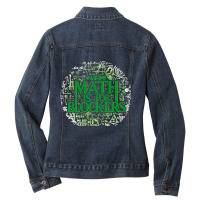 Math Is For Blockers Forest Editions Blue Ladies Denim Jacket | Artistshot