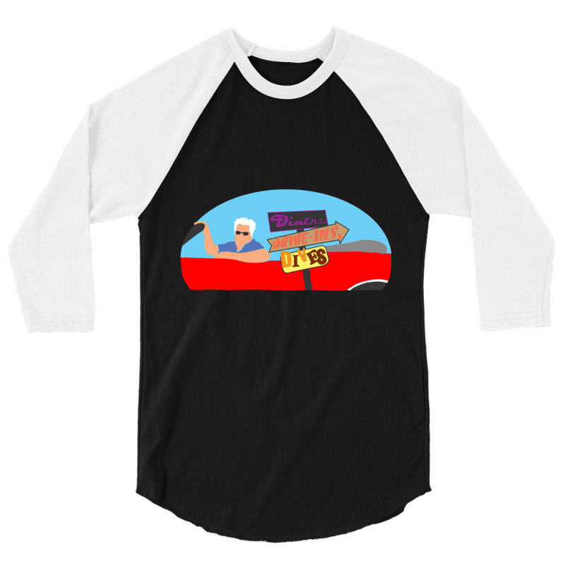 Diners, Drive-ins, And Guy 3/4 Sleeve Shirt | Artistshot