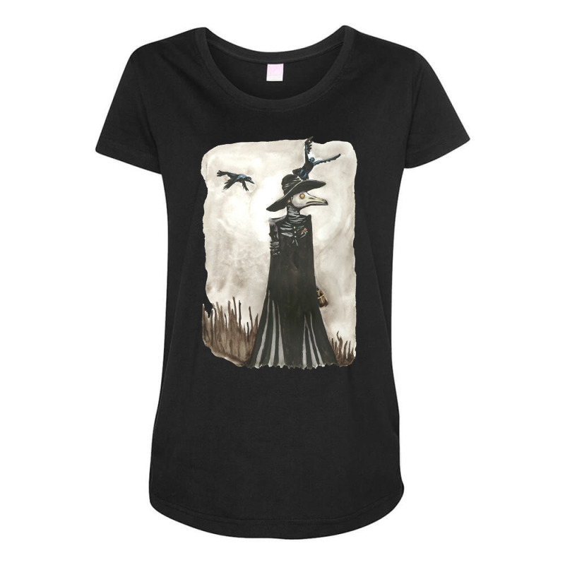 Plague Doctor Maternity Scoop Neck T-shirt | Artistshot