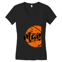 Distressed Basketball Mama Women's V-neck T-shirt | Artistshot