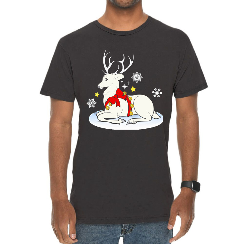 White Stag White Stag With Christmas Bells And Bow Vintage T-shirt | Artistshot