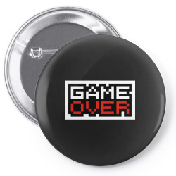Game Over Pin-back button | Artistshot