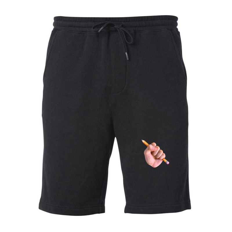 Realism X Cartoon Mashup Fist Holding Pencil 1 Fleece Short by MichaelHolland | Artistshot