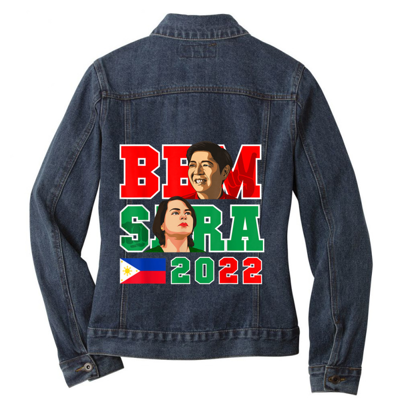 Bbm And Sara Duterte Ladies Denim Jacket by SEANMCDONOUGH | Artistshot