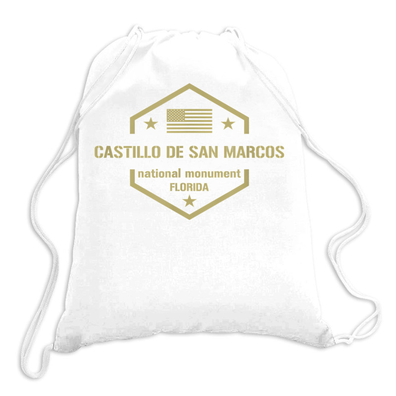 Castillo De San Marcos National Monument T Shirt Drawstring Bags | Artistshot