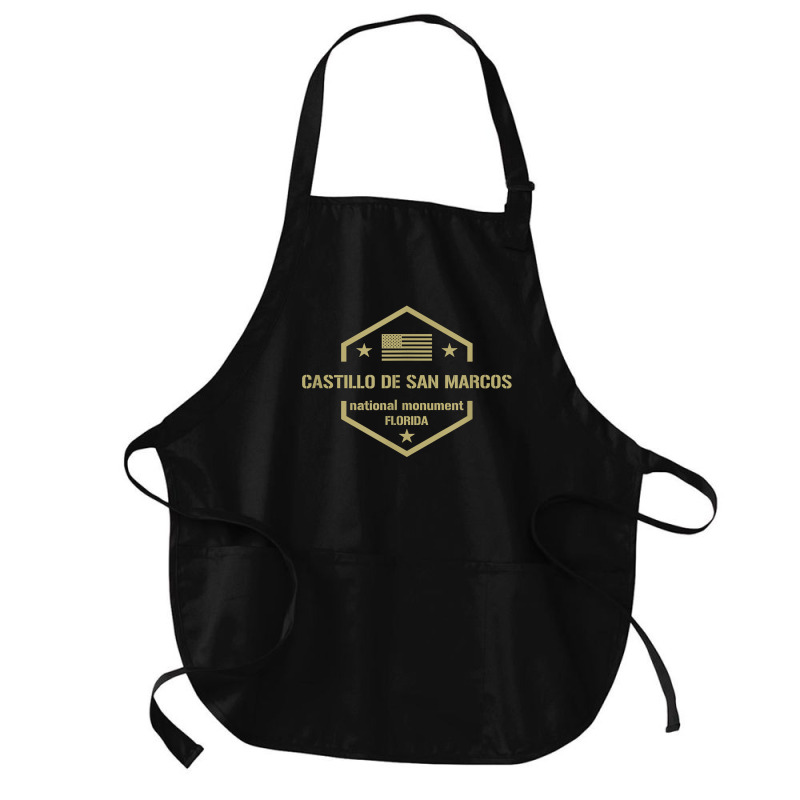 Castillo De San Marcos National Monument T Shirt Medium-length Apron | Artistshot