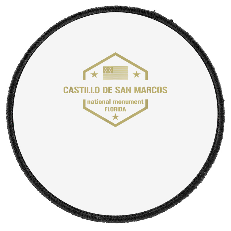 Castillo De San Marcos National Monument T Shirt Round Patch | Artistshot