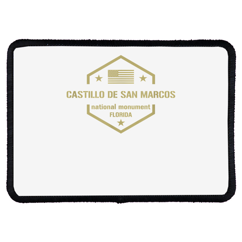 Castillo De San Marcos National Monument T Shirt Rectangle Patch | Artistshot