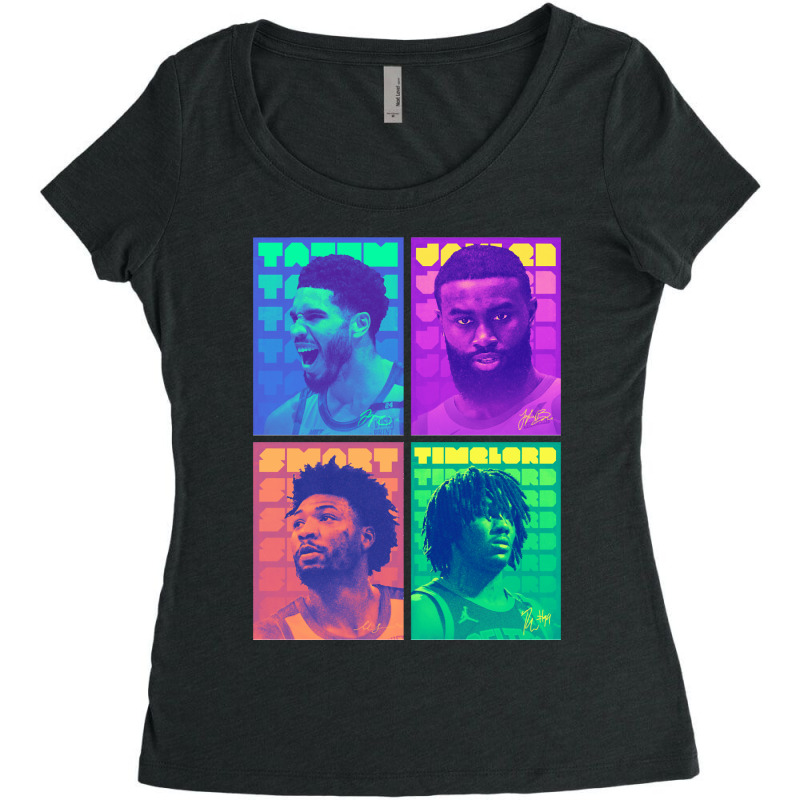 Boson Baskeball Women's Triblend Scoop T-shirt by cm-arts | Artistshot