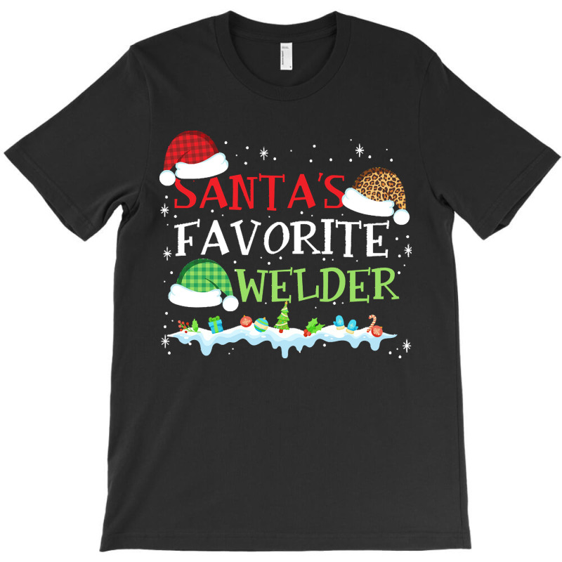 Xmas Santa's Favorite Welder Funny Christmas Gift T-shirt | Artistshot