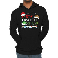 Xmas Santa's Favorite Welder Funny Christmas Gift Lightweight Hoodie | Artistshot