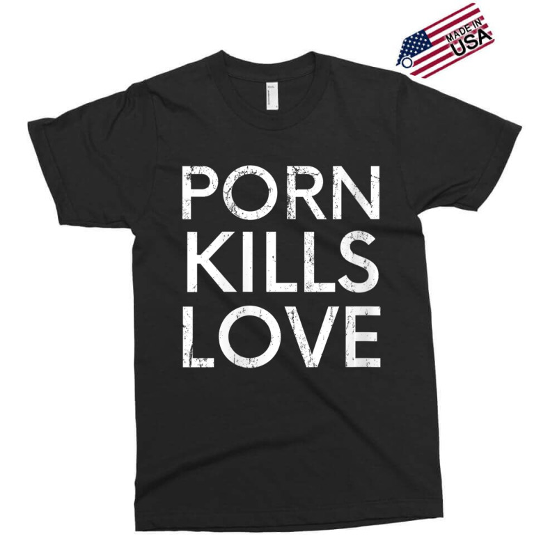 Womens Porn Kills Love Family Value Anti-pornography Quote V-neck Exclusive T-shirt by cm-arts | Artistshot