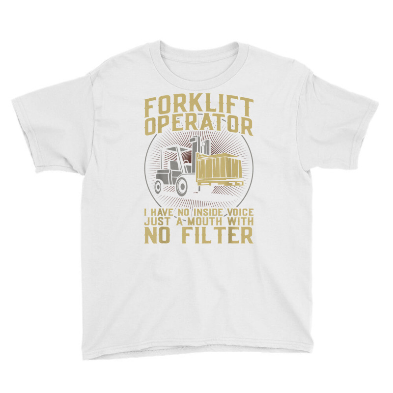 Certified Forklift Truck Operator Vintage Forklift Operator T Shirt Youth Tee | Artistshot