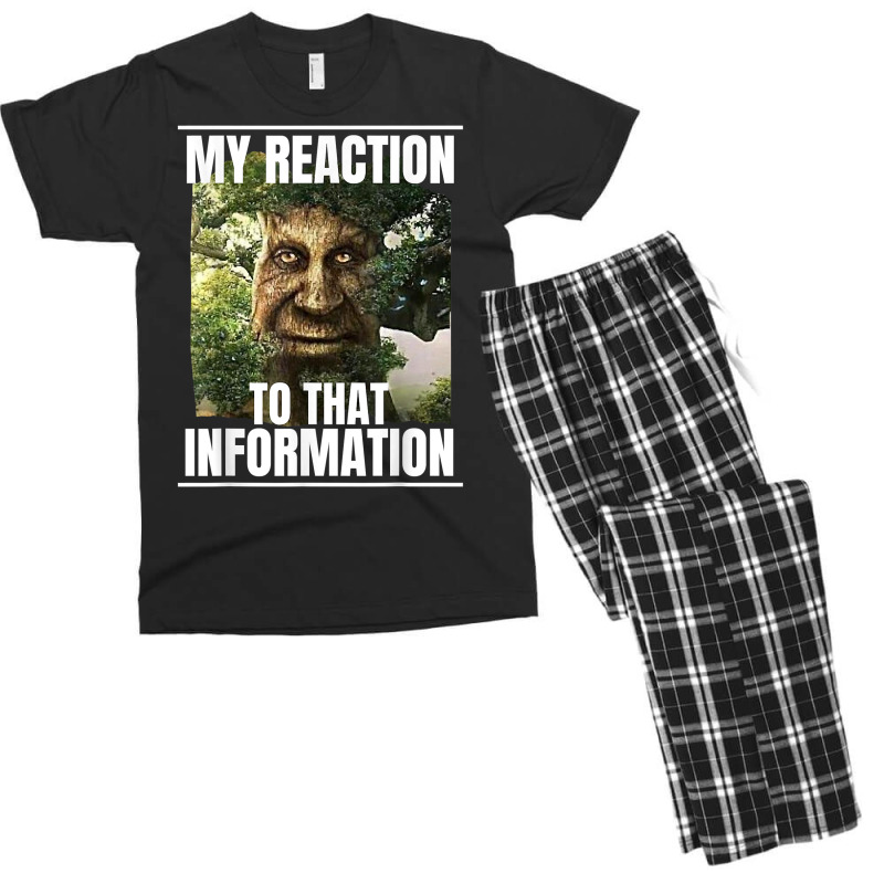 Mens My Reaction To That Information Wise Mystical Oak Tree Meme T Shi Men's T-shirt Pajama Set by cm-arts | Artistshot