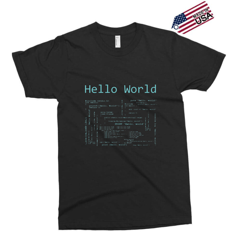 Hello World Computer Programming Languages Exclusive T-shirt | Artistshot