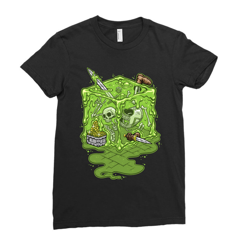 Gelatinous Cube! Ladies Fitted T-Shirt by cm-arts | Artistshot