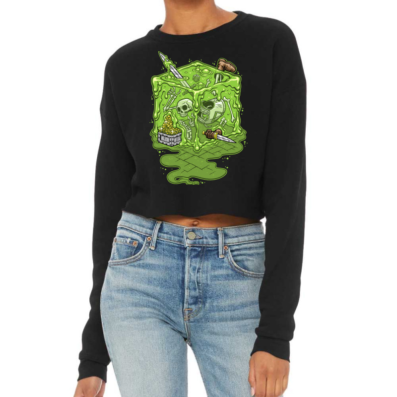 Gelatinous Cube! Cropped Sweater by cm-arts | Artistshot