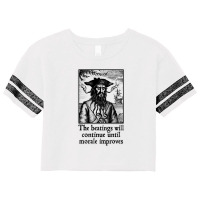 The Beatings Will Continue Until Morale Improves Scorecard Crop Tee | Artistshot