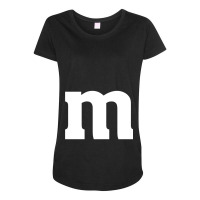 Halloween Candy M_amp_m Last Minute Costume Maternity Scoop Neck T-shirt | Artistshot