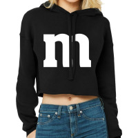 Halloween Candy M_amp_m Last Minute Costume Cropped Hoodie | Artistshot