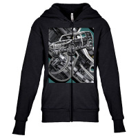 Super Cool Offroad Truck Youth Zipper Hoodie | Artistshot