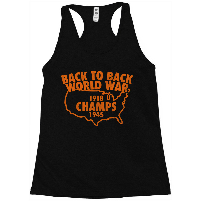 Back To Back World War Champs Racerback Tank by Showa | Artistshot