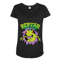 Reptar Attack Ripping Breaking Through Maternity Scoop Neck T-shirt | Artistshot