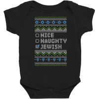 Hanukkah Jewish Holiday Channukah Jew Ugly Hanukkah Sweater T Shirt Baby Bodysuit | Artistshot