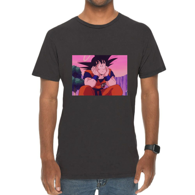 Goku Thinking Bout Stuff Classic For Friend Vintage T-shirt | Artistshot