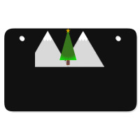 Christmas Starless Night Atv License Plate | Artistshot