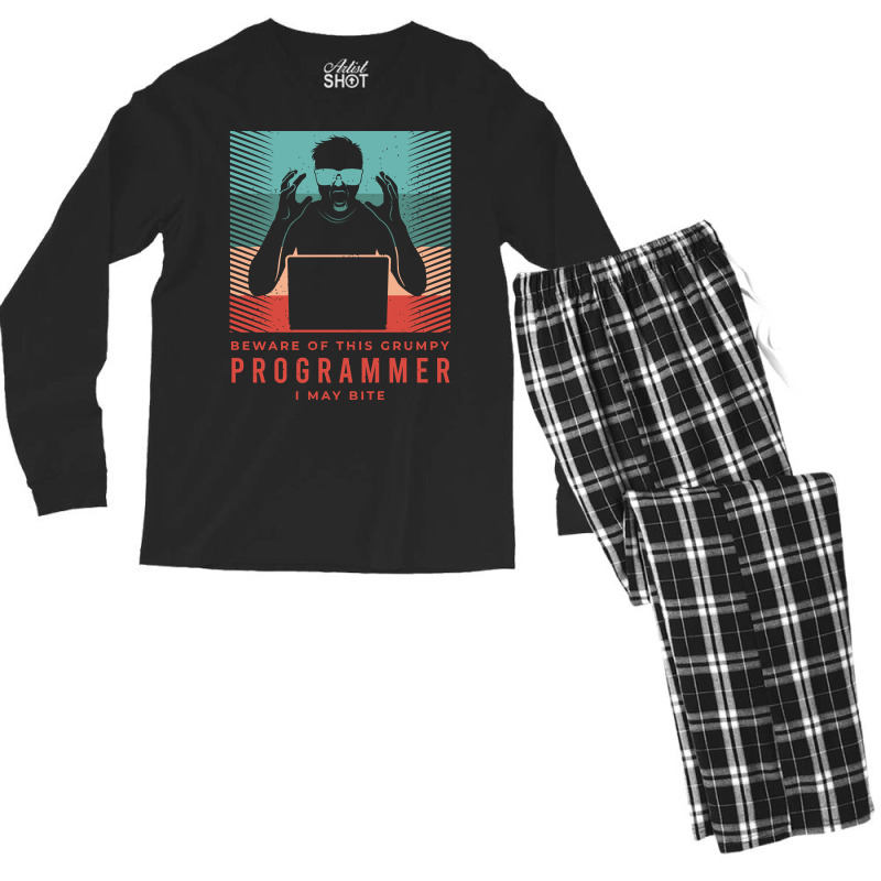 Programmer Gift For A Software Developer-zsjam Men's Long Sleeve Pajama Set by fenderbendable | Artistshot