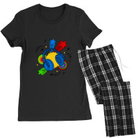 Blue Headphone Women's Pajamas Set | Artistshot