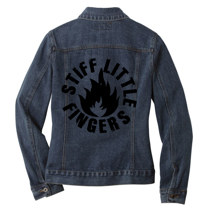 Little Fingers Music Ladies Denim Jacket by harizsika | Artistshot