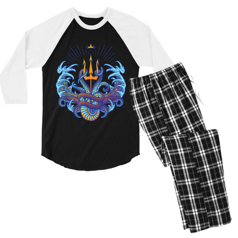 Villains Ursula Triton Symbol Men's 3/4 Sleeve Pajama Set by MabellaPlaxco | Artistshot