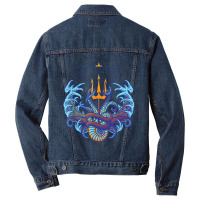 Villains Ursula Triton Symbol Men Denim Jacket | Artistshot