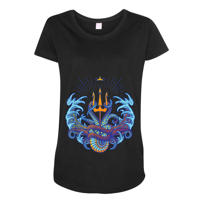 Villains Ursula Triton Symbol Maternity Scoop Neck T-shirt by MabellaPlaxco | Artistshot