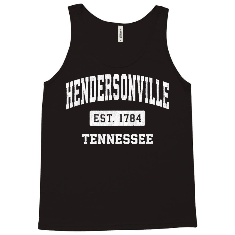 Hendersonville Tennessee Tn Vintage Established Sports Tank Top by cm-arts | Artistshot