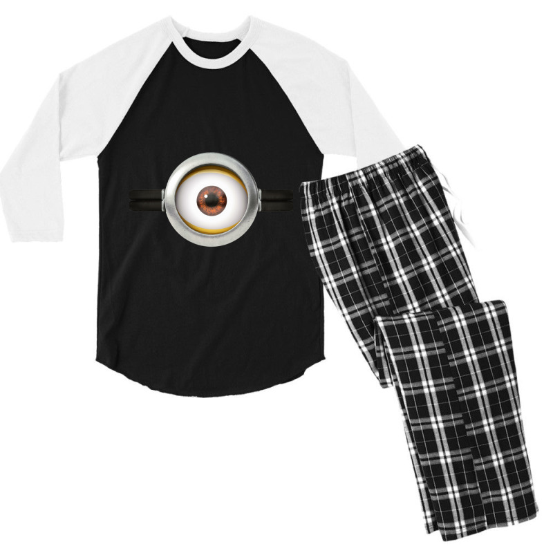 Minion Style Eye Men's 3/4 Sleeve Pajama Set by cm-arts | Artistshot