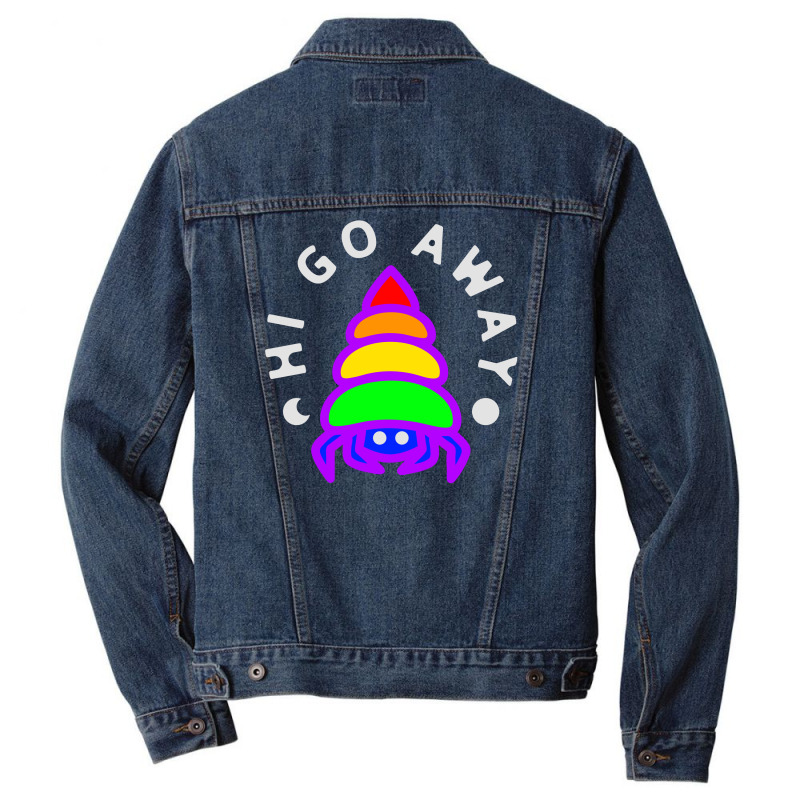 Hi Go Away Lgbt Men Denim Jacket | Artistshot