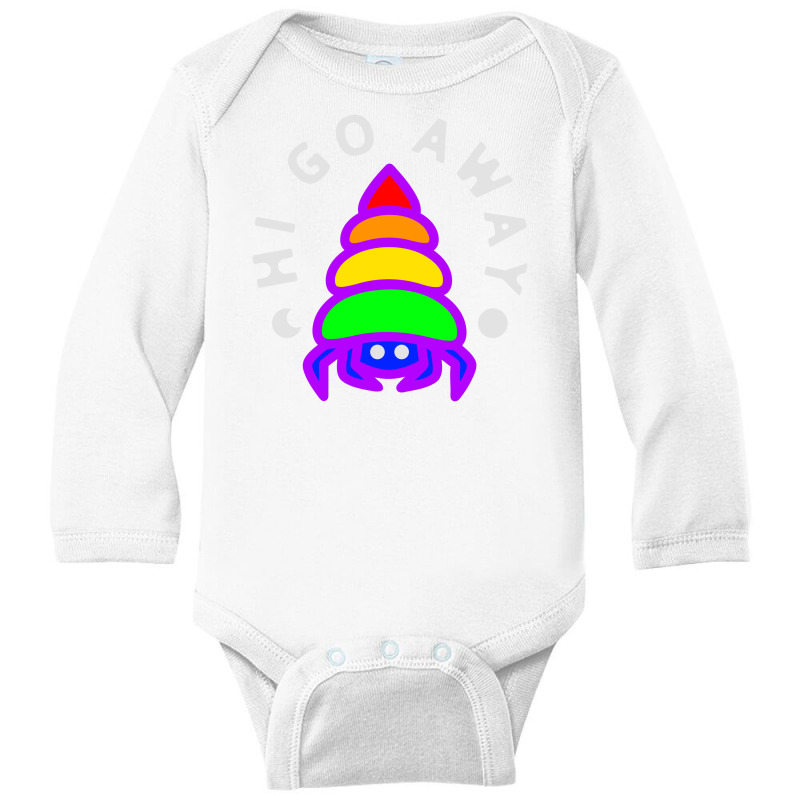 Hi Go Away Lgbt Long Sleeve Baby Bodysuit | Artistshot