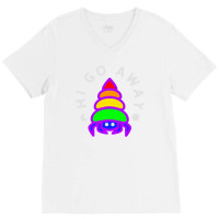 Hi Go Away Lgbt V-neck Tee | Artistshot