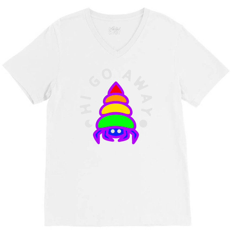 Hi Go Away Lgbt V-neck Tee | Artistshot