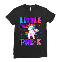 Little Miss Prek Unicorn Back To School Girls Ladies Fitted T-shirt | Artistshot